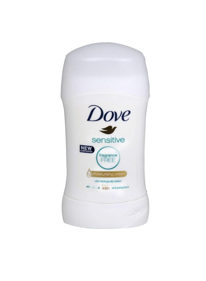 Dove Anti-Perspirant Unscented Deodorant Stick 40ml (Sensitive) - Image 1